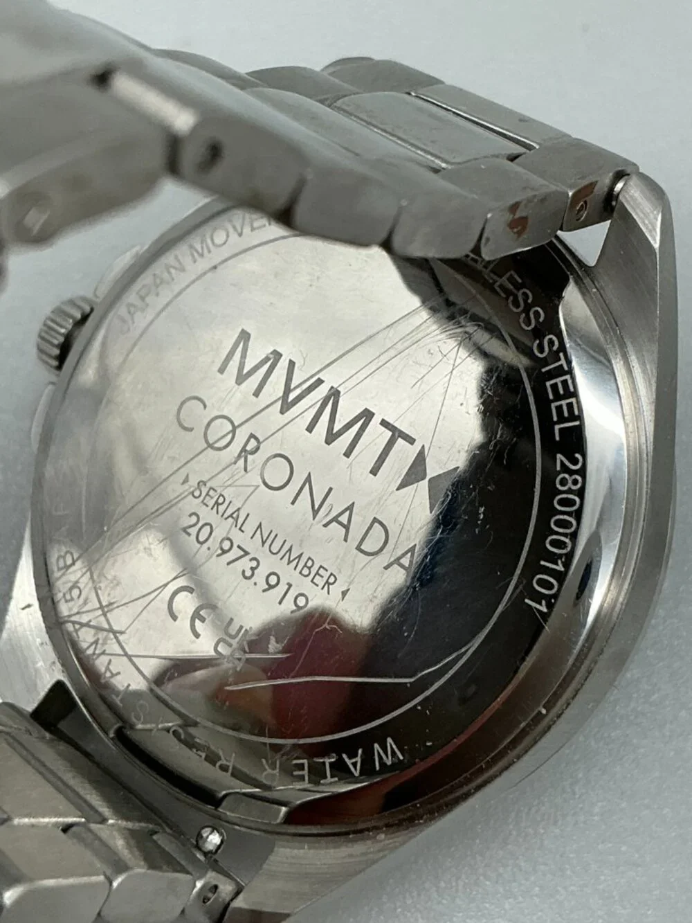 MVMT Coronada International Waters Womens Watch 36mm Silver Tone New Battery